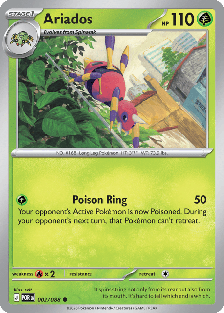 Ariados (Reverse Holofoil) (2) — Perfect Order