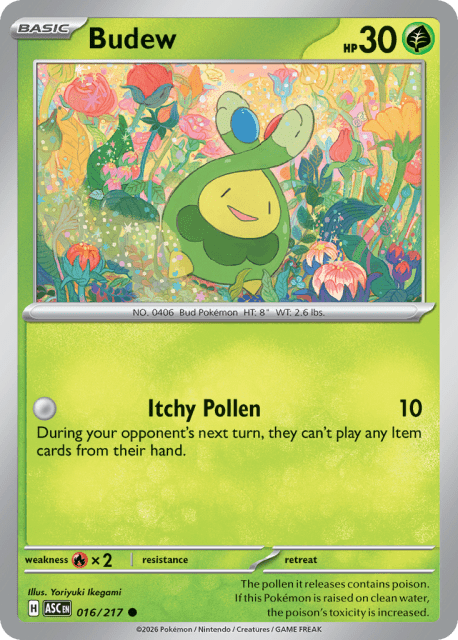 Budew (Energy Reverse Holofoil) (16) — Ascended Heroes