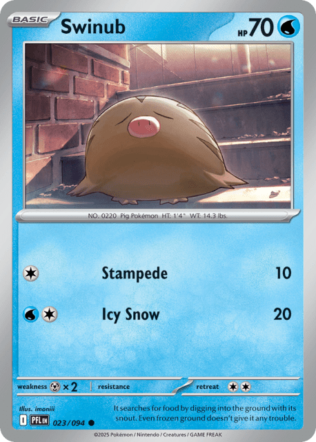 Swinub (23) — Phantasmal Flames