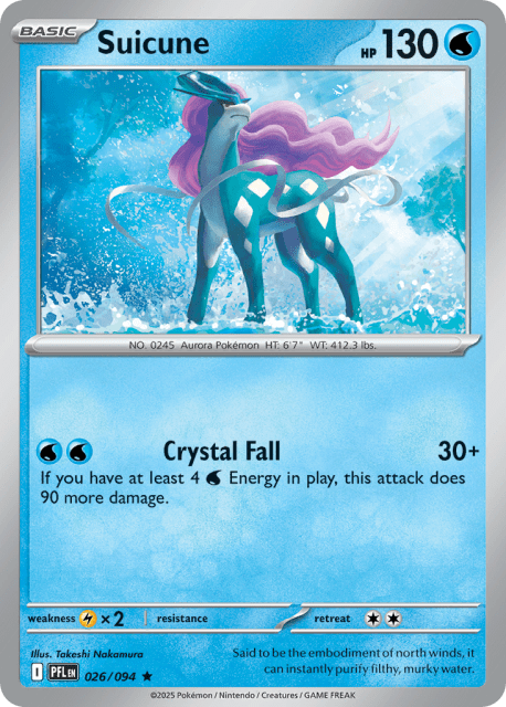 Suicune (Holofoil) (26) — Phantasmal Flames