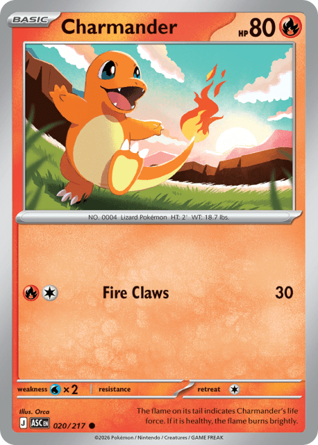 Charmander (Cosmos Holofoil) (20) — Ascended Heroes