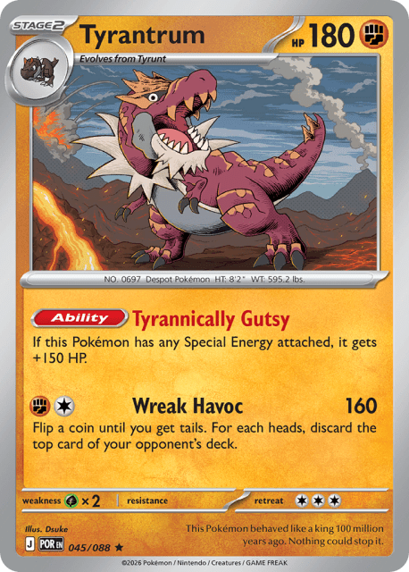 Tyrantrum (Reverse Holofoil) (45) — Perfect Order