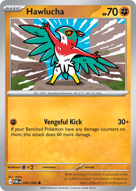 Hawlucha (Reverse Holofoil) (46) — Perfect Order