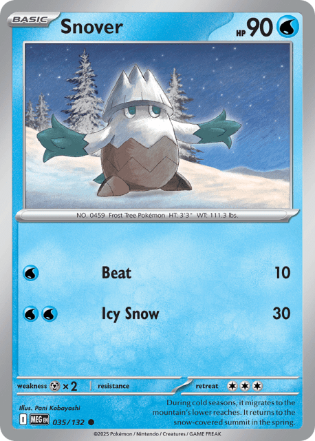 Snover (35) — Mega Evolution
