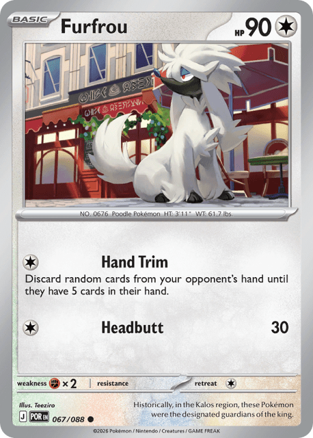 Furfrou (Reverse Holofoil) (67) — Perfect Order