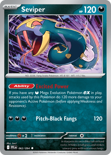 Seviper (62) — Phantasmal Flames