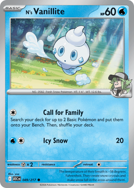 N's Vanillite (49) — Ascended Heroes