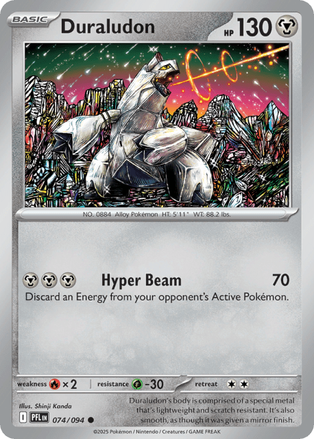 Duraludon (Reverse Holofoil) (74) — Phantasmal Flames