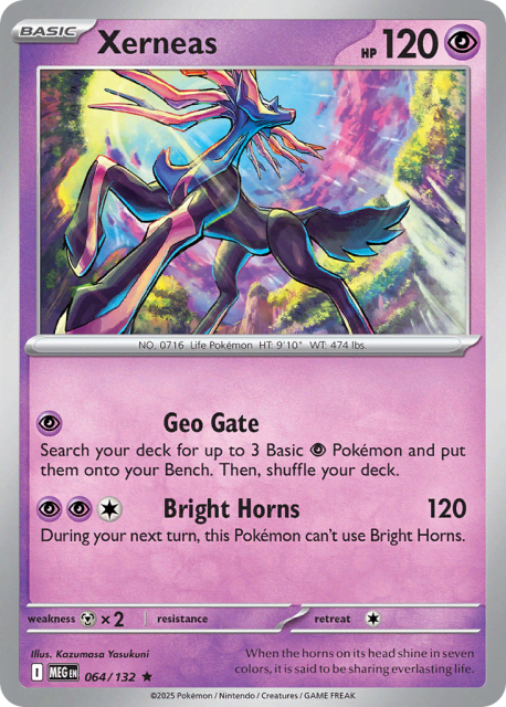 Xerneas (Holofoil) (64) — Mega Evolution