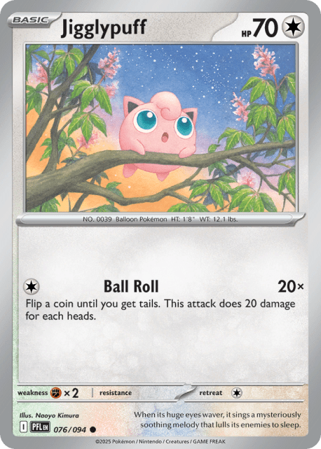 Jigglypuff (Reverse Holofoil) (76) — Phantasmal Flames