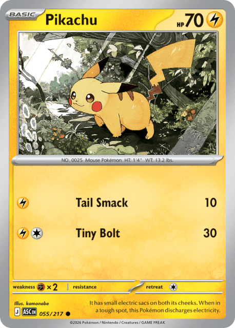 Pikachu (Friend Ball Reverse Holofoil) (55) — Ascended Heroes