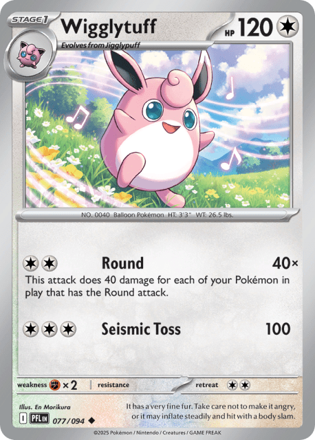 Wigglytuff (Reverse Holofoil) (77) — Phantasmal Flames