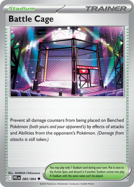 Battle Cage (Reverse Holofoil) (85) — Phantasmal Flames