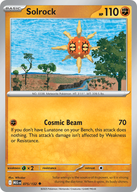 Solrock (Play Pokemon Stamp) (75) — Mega Evolution