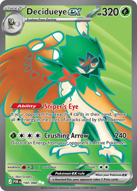Decidueye ex (Holofoil) (100) — Perfect Order