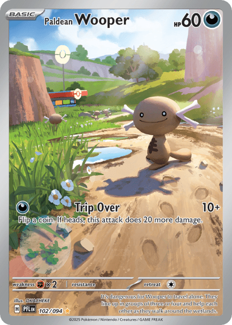 Paldean Wooper (Holofoil) (102) — Phantasmal Flames