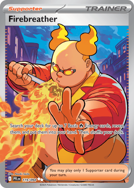 Firebreather (Holofoil) (119) — Phantasmal Flames
