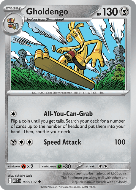 Gholdengo (Reverse Holofoil) (99) — Mega Evolution