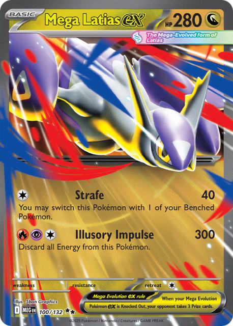 Mega Latias ex (Play Pokemon Stamp Holofoil) (100) — Mega Evolution