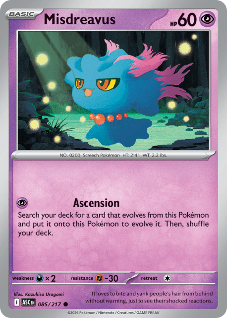 Misdreavus (85) — Ascended Heroes