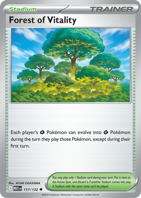 Forest of Vitality (Play Pokemon Stamp) (117) — Mega Evolution