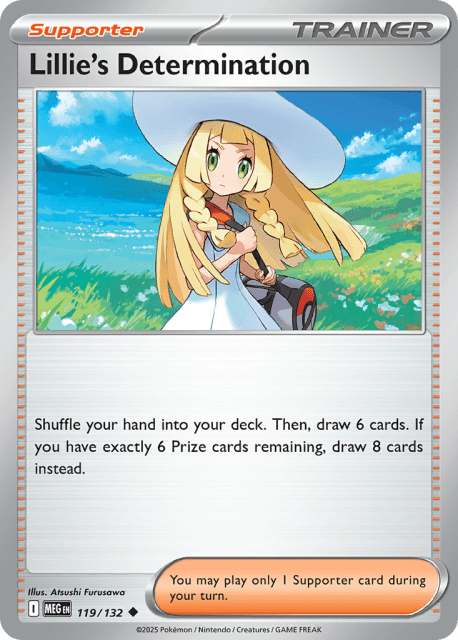 Lillie's Determination (Play Pokemon Stamp) (119) — Mega Evolution