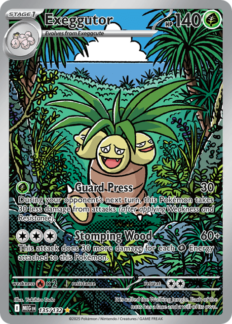 Exeggutor (Holofoil) (135) — Mega Evolution
