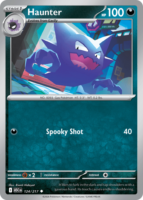 Haunter (Energy Reverse Holofoil) (124) — Ascended Heroes