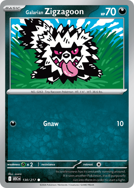 Galarian Zigzagoon (130) — Ascended Heroes