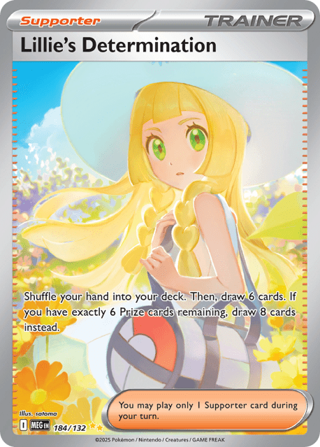 Lillie's Determination (Holofoil) (184) — Mega Evolution