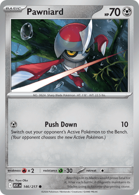 Pawniard (Quick Ball Reverse Holofoil) (146) — Ascended Heroes