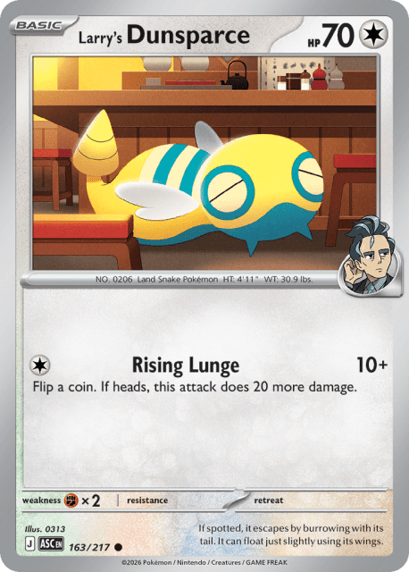 Larry's Dunsparce (163) — Ascended Heroes