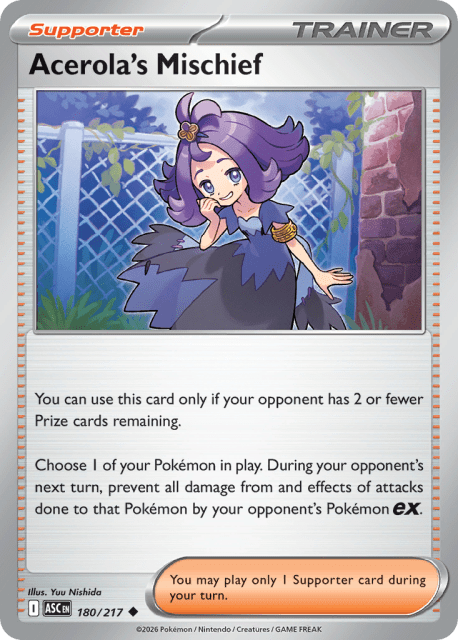 Acerola's Mischief (Reverse Holofoil) (180) — Ascended Heroes