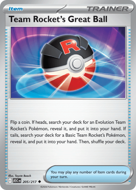 Team Rocket's Great Ball (205) — Ascended Heroes