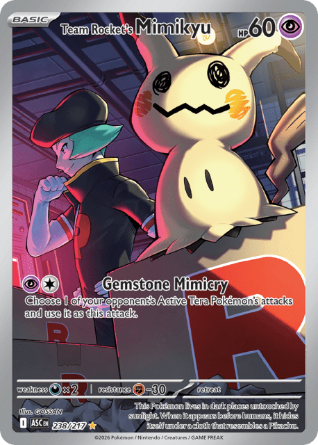 Team Rocket's Mimikyu (Holofoil) (238) — Ascended Heroes