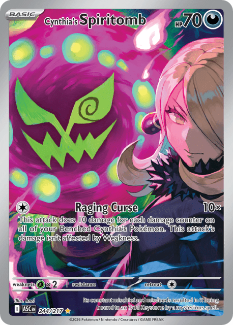 Cynthia's Spiritomb (Holofoil) (244) — Ascended Heroes