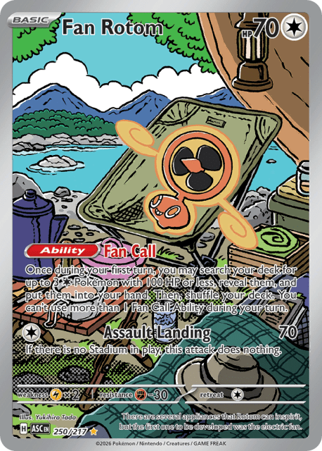 Fan Rotom (Holofoil) (250) — Ascended Heroes