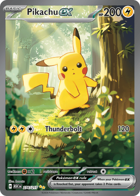 Pikachu ex (Holofoil) (276) — Ascended Heroes