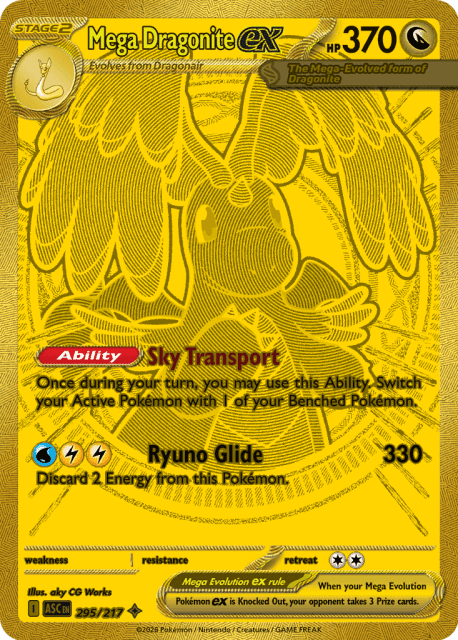 Mega Dragonite ex (Holofoil) (295) — Ascended Heroes