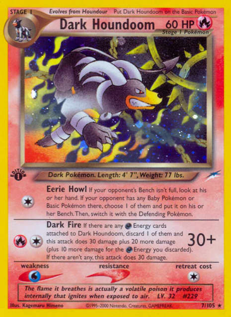 Dark Houndoom (Unlimited Holofoil) (7) — Neo Destiny