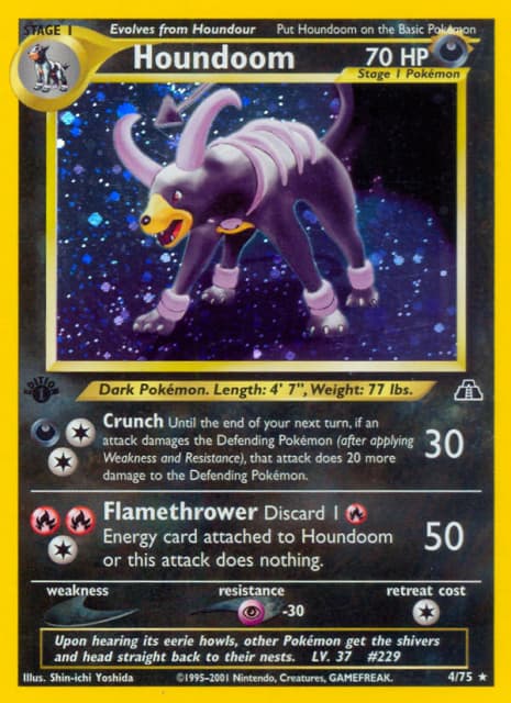 Houndoom (Unlimited Holofoil) (4) — Neo Discovery