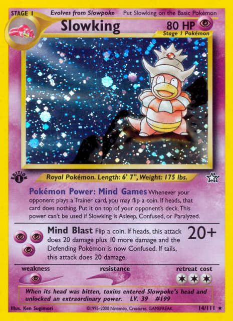 Slowking (First Edition Holofoil) (14) — Neo Genesis