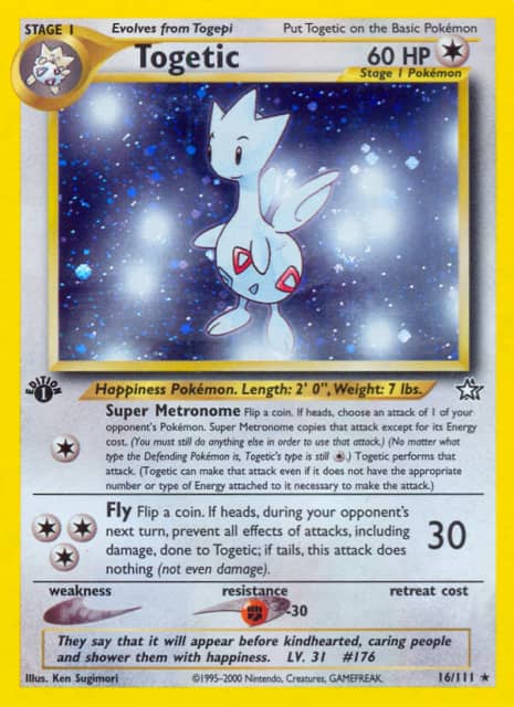 Togetic (Unlimited Holofoil) (16) — Neo Genesis