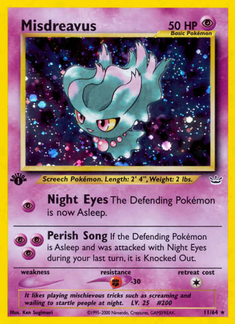 Misdreavus (Unlimited Holofoil) (11) — Neo Revelation
