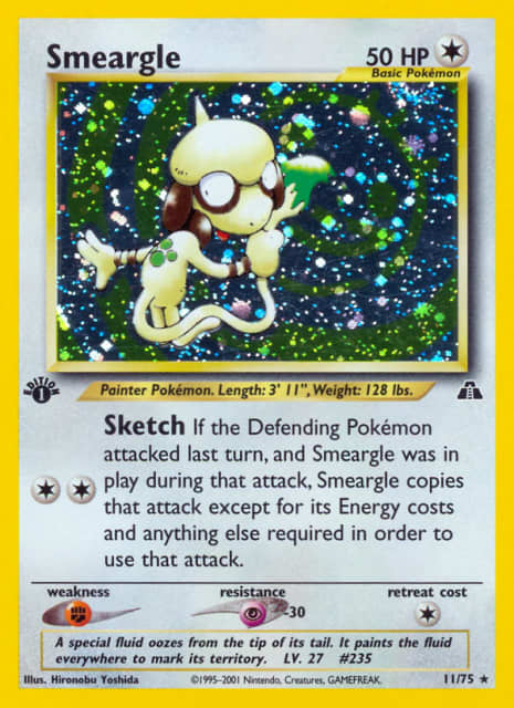 Smeargle (Unlimited Holofoil) (11) — Neo Discovery