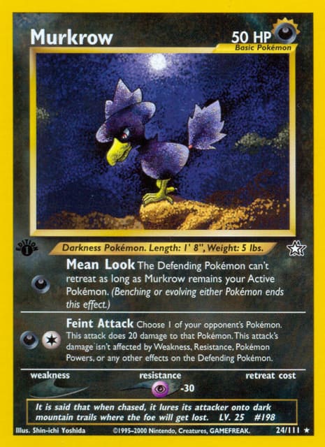 Murkrow (First Edition) (24) — Neo Genesis