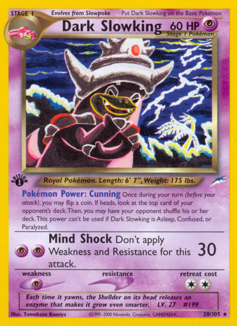 Dark Slowking (First Edition) (20) — Neo Destiny