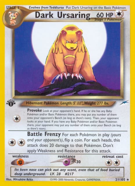 Dark Ursaring (First Edition) (21) — Neo Destiny