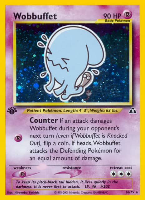 Wobbuffet (Unlimited Holofoil) (16) — Neo Discovery