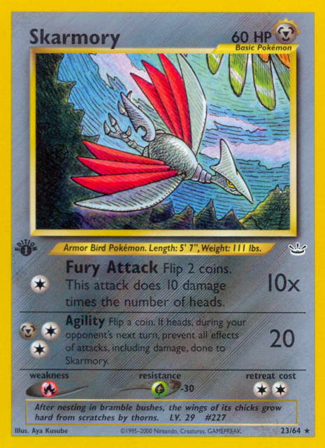Skarmory (First Edition) (23) — Neo Revelation